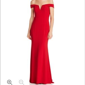 Aqua off the shoulder dress